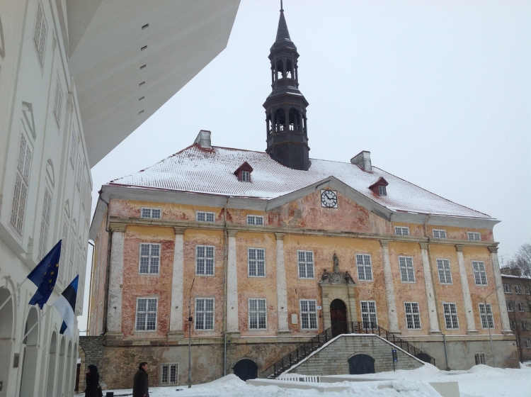 Narva tawn hall and Tartu University Narva College